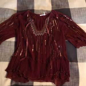 Free people beaded top